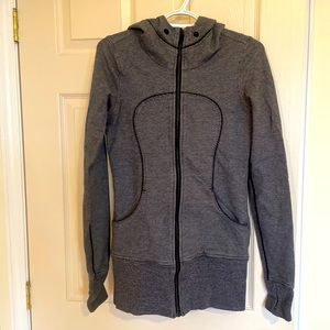 Lululemon Stride-like Jacket/Sweater Sz 6 Black/Grey
